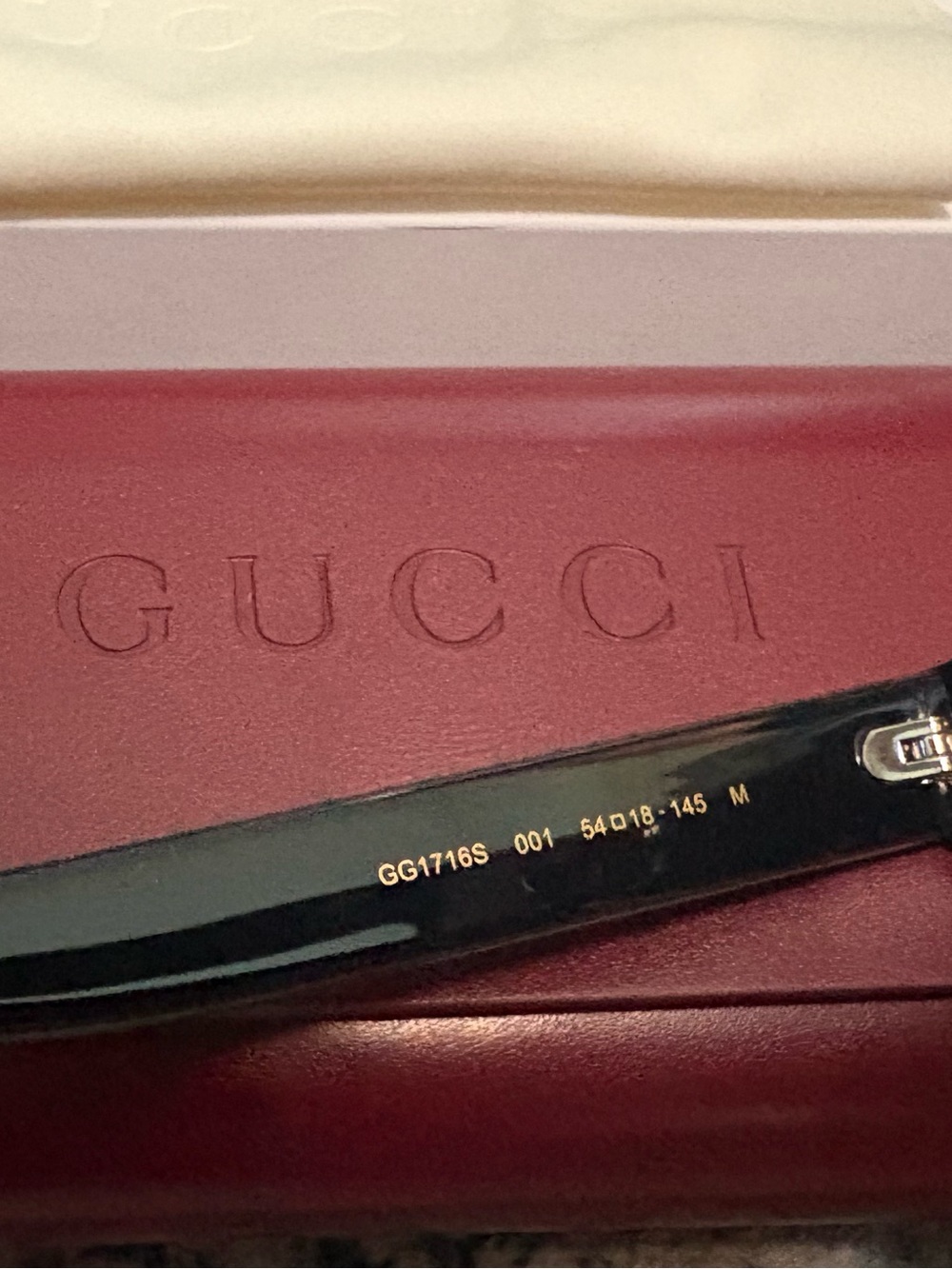 GUCCI unisex GG1716S Sunglasses  - black - new in box - Picture 6 of 7